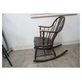 Antique/Vintage Wooden Rocking Chair. Spindle Style