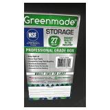 Set of 3 Greenmade 27 Gallon Professional Storage Totes with Yellow Lid