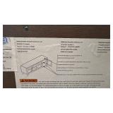 Wood and Glass Display Cabinet with Double Doors and Removable Leg base