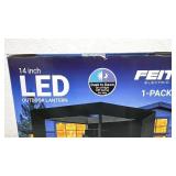 Feit Electric 14 Inch LED Outdoor Lantern with Dusk to Dawn Sensor