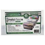 Greenmade InstaView 45 Quart Storage Totes 3 Pack