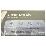 Lap Desk with Removable Knit Cover and Memory Foam