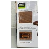 Smart Design Acacia Armrest Tray with Tablet Holder