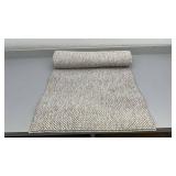 Off the Loom Beige Runner Rug 2 ft x 7 ft Soft and Durable
