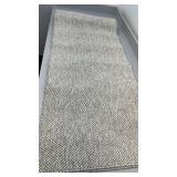 Off the Loom Beige Runner Rug 2 ft x 7 ft Soft and Durable