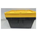 Set of 3 Greenmade 27-Gallon Heavy-Duty Storage Totes with Lid