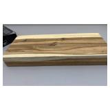 Vision Home Set of 2 Acacia Wood Floating Shelves - small chip in corner