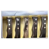 Tramontina 6 Piece Jumbo Steak Knife Set Stainless Steel Serrated Edge