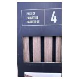 Artika Sonolok Sound-Absorbing Slatted Panel Kit, Walnut, 4-Panel Pack