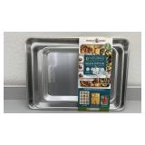 Nordic Ware Naturals 3-Piece Aluminum Baking Sheet Set