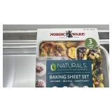 Nordic Ware Naturals 3-Piece Aluminum Baking Sheet Set