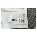 Charcoal Gray Cotton Scallop Bathmat 24x36 Inch