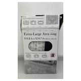 Extra-Large Area Rug 9 ft 8 in x 13 ft 7 in Gilbert Medallion Gray