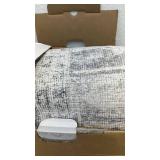 Extra-Large Area Rug 9 ft 8 in x 13 ft 7 in Gilbert Medallion Gray