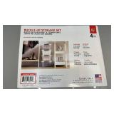 IRIS 4-Pack Buckle-Up Storage Box Set 12.9 Qt Clear Plastic Stackable Containers