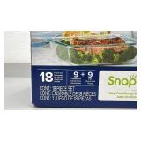 Snapware Pyrex 18-Piece Glass Food Storage Set Airtight Leakproof
