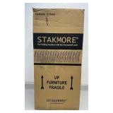 Stakmore Set of 2 Folding Chairs Fruitwood with Karla Shell Upholstered Seat