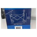 Folding Utility Wagon with Brakes, 350 lb Capacity