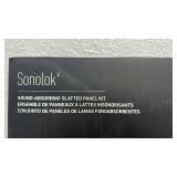 Artika Sonolux Sound-Absorbing Slatted Panel Kit, Walnut Finish, 4 Panels