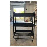 Neatfreak Extra-Wide Rolling Cart - 3 shelves - Damaged lower shelf