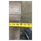 Wooden Pub Height Table with 4 Stools and Metal Frame - used condition