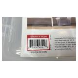 Set of 4 IRIS Buckle Up Storage Totes 12 Qt Clear Plastic Boxes