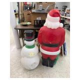 Blow Molds - Santa & Snowman
