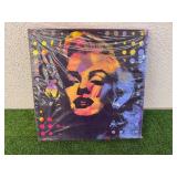 Marilyn Monroe Artwork on Canvas by Gail Rodgers 17" x 17"