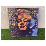 Marilyn Monroe Artwork on Canvas by Gail Rodgers 17" x 17"