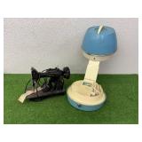 Vintage Sewing Machine & Hair Dryer