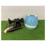 Vintage Sewing Machine & Hair Dryer