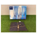 ND Slate Cheese Board & Mikasa Glasses