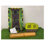 Mixed Lot - Pet Carrier, Yard Game & New Dusters