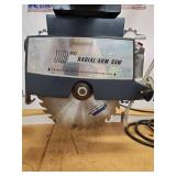 Wards Powr-Kraft 10 Inch Radial Arm Saw with Stand and Table