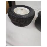 Assorted Utility Wheels and Tires with Rims - Set of 9