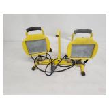 Workforce Dual Head Portable Halogen Work Light Stand