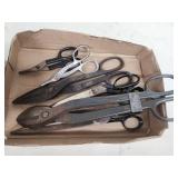 Assorted set Snips and Metal Shears