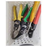 Assorted set Snips and Metal Shears