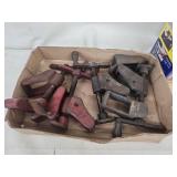 Collection of Assorted Woodworking and Bench Clamps with Black & Decker Portable Vise