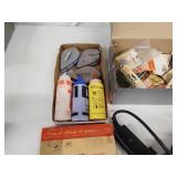 Leatherworking and Grommet Tool Lot with Electric Shear, Snaps, Punches, and Hardware