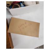 Vintage Lettering and Marking Tools Collection with Stencils, Pencils, and Wire Spools