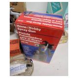 Shop Tools and Safety Gear Bundle with Sanders, Spray Guns, Respirator, Goggles, and Ear Muffs