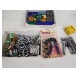 Collection of Hardware Fasteners and Anchoring Tools