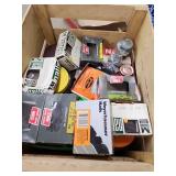 Large Mixed Lot of Nails Screws and Hardware in Storage Crate
