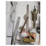 Collection of Vintage and Modern Hand and Power Tools with Guide Attachments