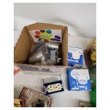 Large Assortment of Electrical Parts, Outlets, and Lamp Components