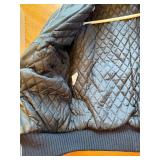 Hein Gericke Leather Bomber Jacket Size 34 Quilted Lining