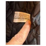 Hein Gericke Leather Bomber Jacket Size 34 Quilted Lining