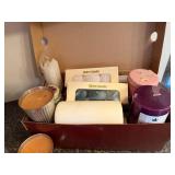 Large Collection of Candles, Holders, and Spa Accessories