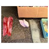 Box of Stained Glass Scrap Pieces with Patterns and Instructions